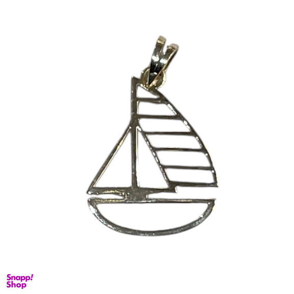 پلاک گردنبند طلا 18 عیار زنانه طرح قایق