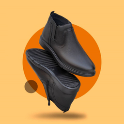 نیم بوت مردانه مدل Milano رنگ مشکی