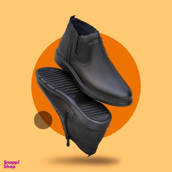 نیم بوت مردانه مدل Milano رنگ مشکی