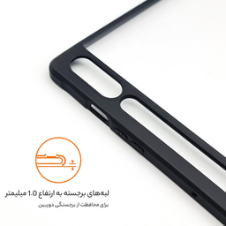 کاور تبلت سامورایی مدل BLACK-BUMPER مناسب برای سامسونگ Galaxy Tab S9 Plus / S9 FE Plus / X810 / X816B / X818U