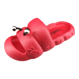 دمپایی دخترانه پاپا مدل حلزونی رنگ قرمز