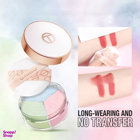 پودر فیکس سه رنگ او تو او شماره 01 clear sky