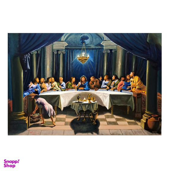 تابلو نقاشی رنگ روغن طرح شام آخر کد 1