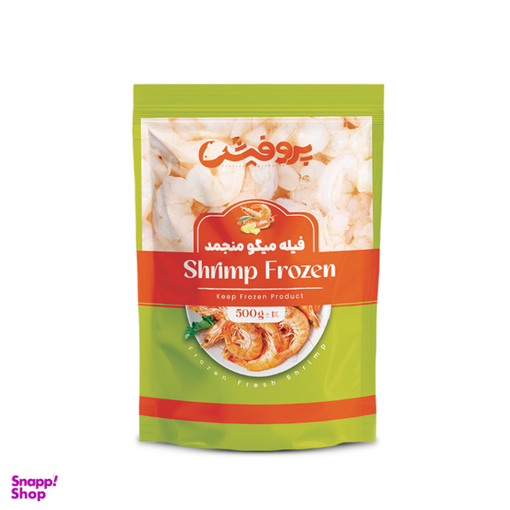 فیله میگو منجمد پروفیش سایز 30-21 وزن 500 گرم