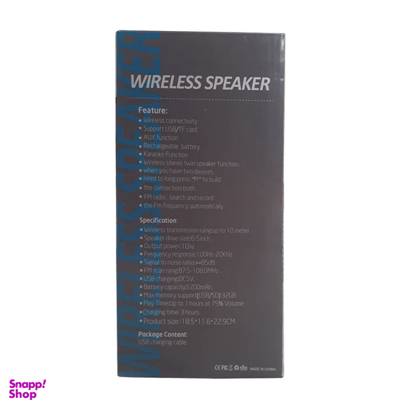 اسپیکر بلوتوثی قابل حمل کی تی اس مدل KTX-1191