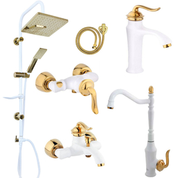 ست شیرآلات اهرمی اندیکا مدل نایس مجموعه 6 عددی