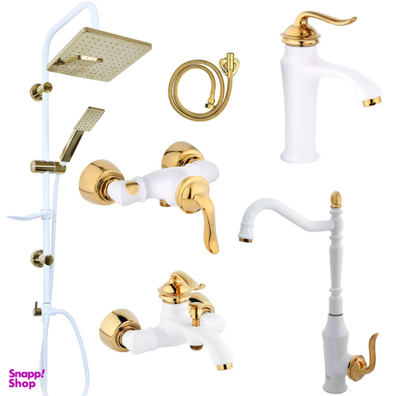 ست شیرآلات اهرمی اندیکا مدل نایس مجموعه 6 عددی