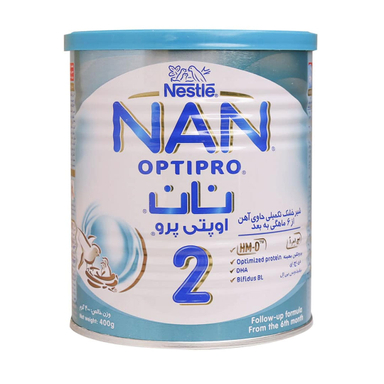 شیر خشک نان اپتی پرو 2 از 6 ماهگی به بعد نستله وزن 400 گرم