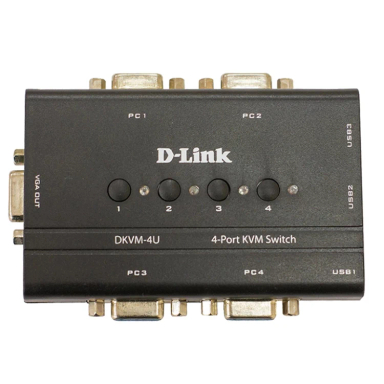 سوییچ 4 پورت دی-لینک مدل DKVM-4U