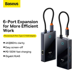 هاب 6 پورت Type-C بیسوس مدل BS-OH078