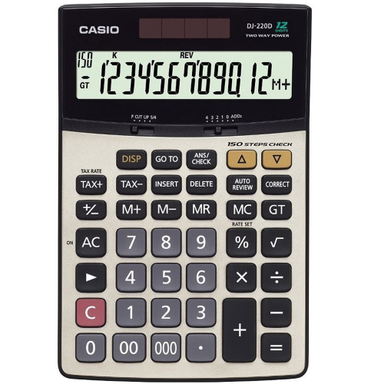 ماشین حساب طرح کاسیو مدل DJ-220D