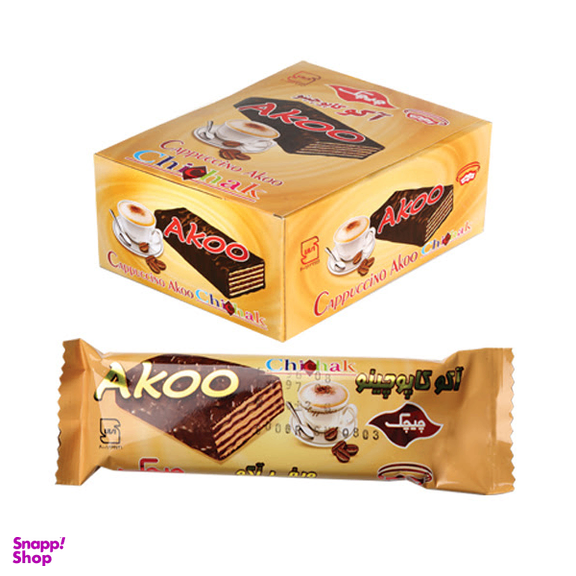 ویفر آکو کاپوچینو چیچک بسته 12 عددی