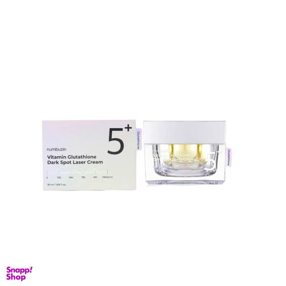 کرم روشن کننده و ضد لک قوی نامبوزین مدل +5 Glutathione حجم 50 میلی لیتر