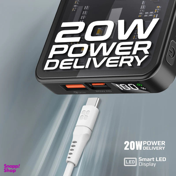 پاوربانک بی سیم پرومیت مدل TRANSPACK-10 ظرفیت 10000 میلی آمپر ساعت