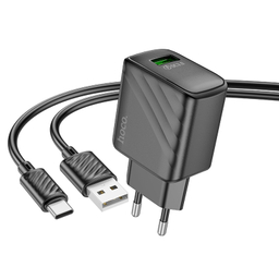 شارژر دیواری 18 وات هوکو مدل CS21A به همراه کابل USB Type-C