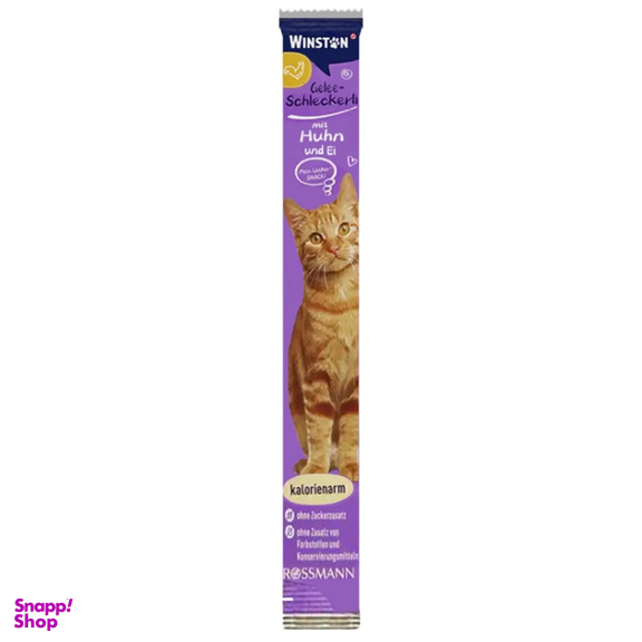 بستنی گربه وینستون طعم مرغ و تخم مرغ وزن 15 گرم