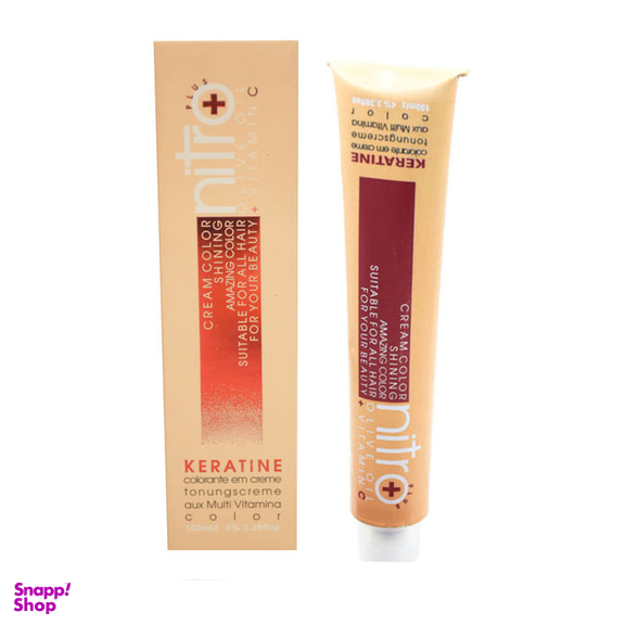 رنگ مو نیترو پلاس سری Keratine شماره 8.53 حجم 100 میلی لیتر رنگ بلوند کاکائویی خیلی روشن