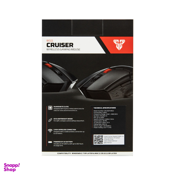 ماوس گیمینگ بی سیم فنتک مدل CRUISER WG11