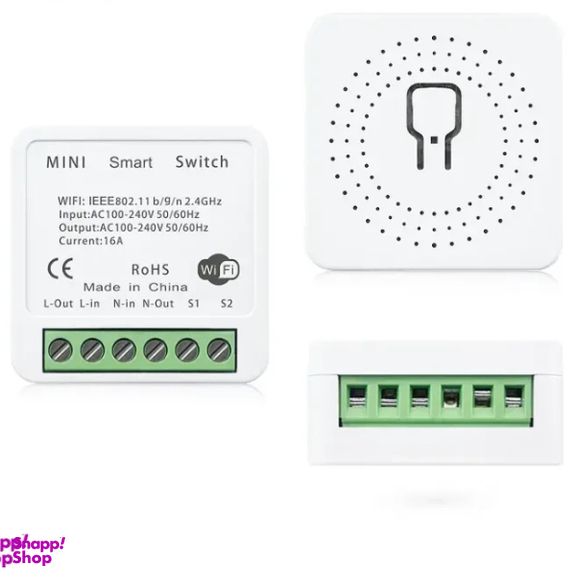 رله پشت کلیدی هوشمند وای فای تویا 16 آمپر مدل PST-AP-SMT