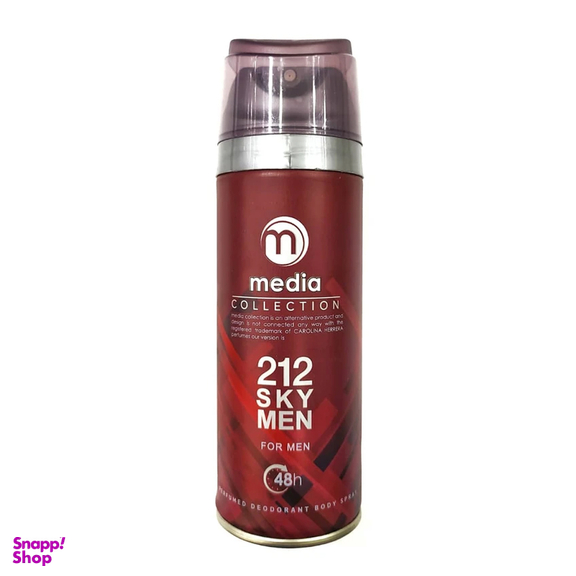 اسپری بدن مردانه مدیا مدل 212 Sky Men حجم 200 میلی لیتر
