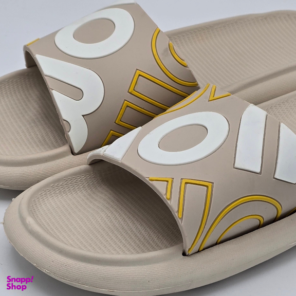 دمپایی مردانه زیتون مدل ام او کد 0616 رنگ کرم