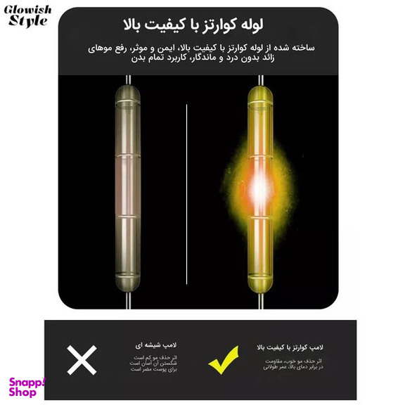 لیزر موهای زائد گلویش استایل مدل Level5