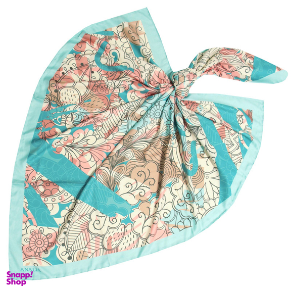 روسری زنانه آنالیا مدل ابریشم مزونی کد 9071