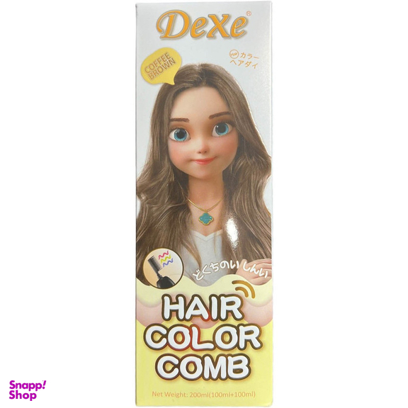 فوم رنگ مو موقت دکسی مدل Comb حجم 200 میلی لیتر رنگ قهوه ای