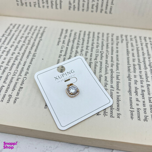 آویز گردنبند زنانه ژوپینگ مدل مربع کد N4603