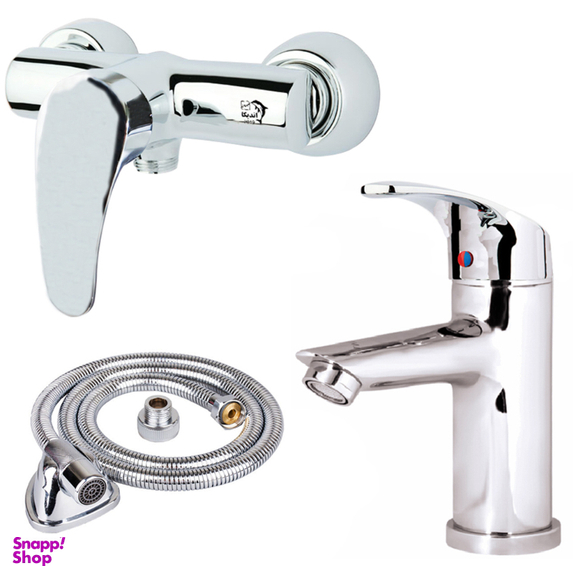 ست شیرآلات اندیکا مدل رویال طرح قهرمان مجموعه 4 عددی