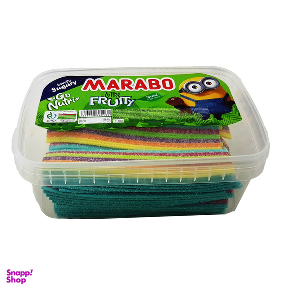 پاستیل نواری شکری با طعم میوه مارابو وزن 900 گرم