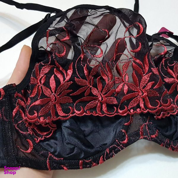 ست شورت و سوتین زنانه برتا مدل گیپوری فنردار 4785-1091