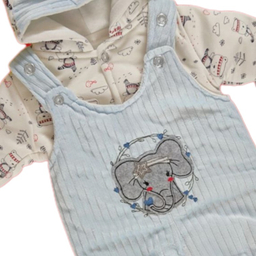 کاپشن نوزاد طرح فیل کد 224 رنگ آبی