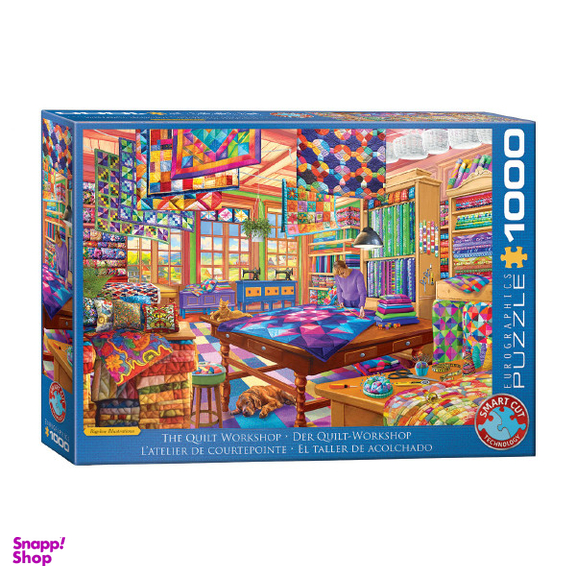 پازل 1000 تکه یوروگرافیکس پازلز مدل (6000-5859) The Quilt Workshop