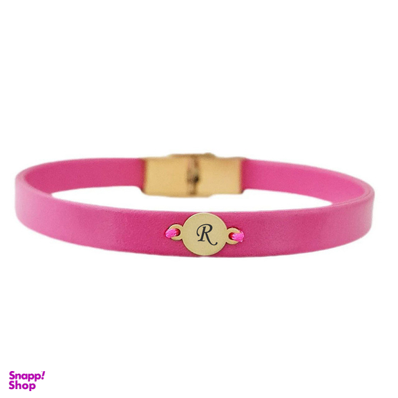 دستبند طلا 18 عیار زنانه لیردا مدل حرف pfto R