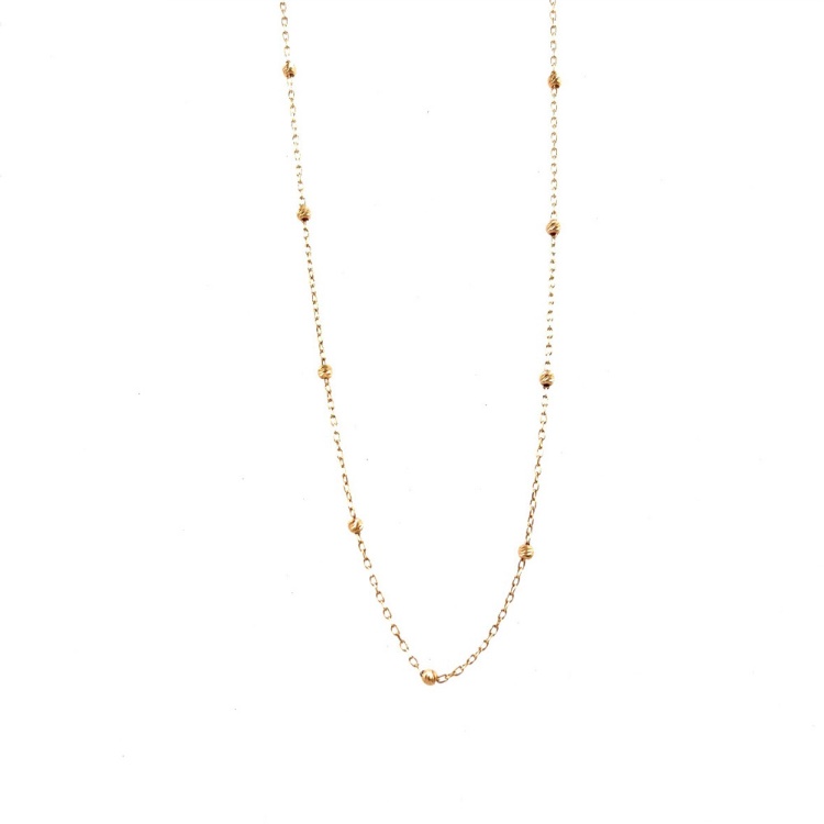 گردنبند طلا 18 عیار زنانه گالری یگانه کد 2106