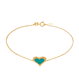 دستبند طلا 18 عیار زنانه کاپانی مدل KB007