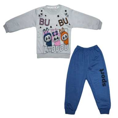 ست سویشرت و شلوار راحتی دخترانه چیندکا مدل لبوبو کد 1023