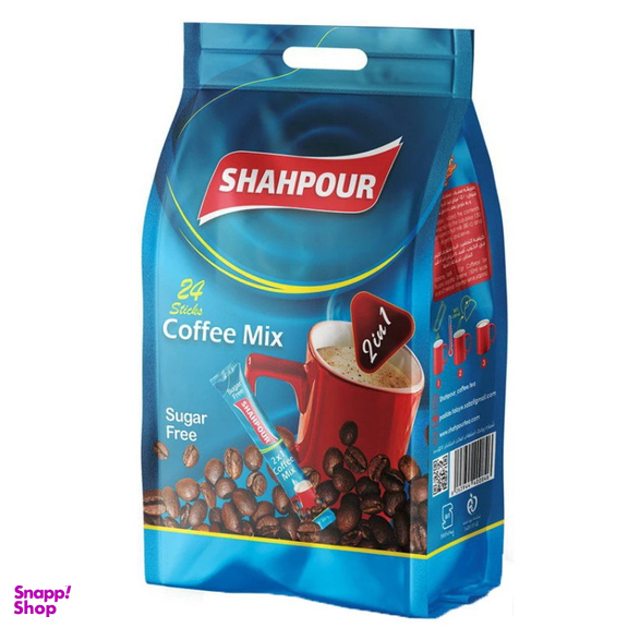 کافی میکس رژیمی 1×2 شاهپور بسته 24 عددی