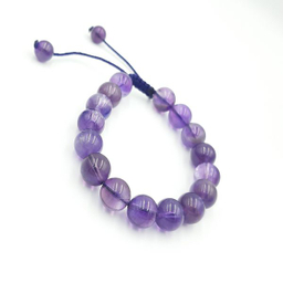 دستبند زنانه مدل سنگ آمیتیست کد 20493