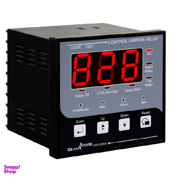 رله کنترل آمپر سه فاز شیوا امواج مدل CAD-1000A کد 13D1 بسته دو عددی