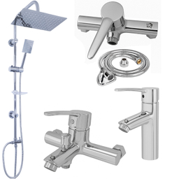 ست شیرآلات اهرمی اندیکا مدل نرگس کد 2030 مجموعه 5 عددی
