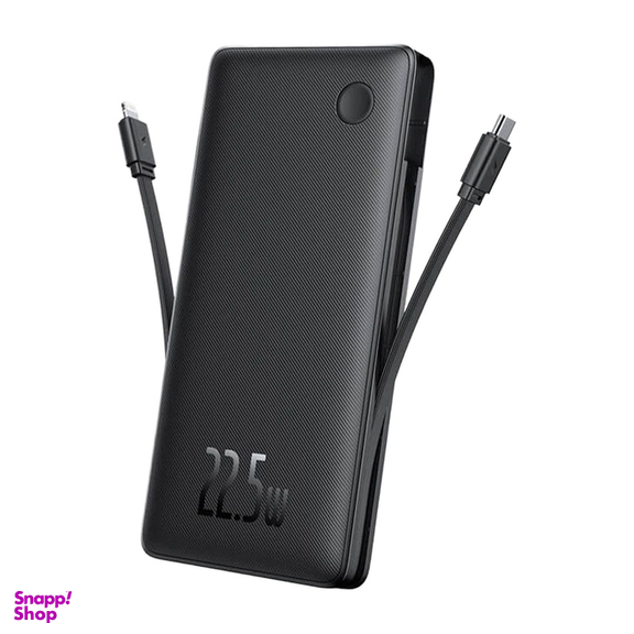 پاوربانک بیسوس مدل Airpow Lite 22.5W Dual Cable ظرفیت 10000 میلی‌ آمپر ساعت