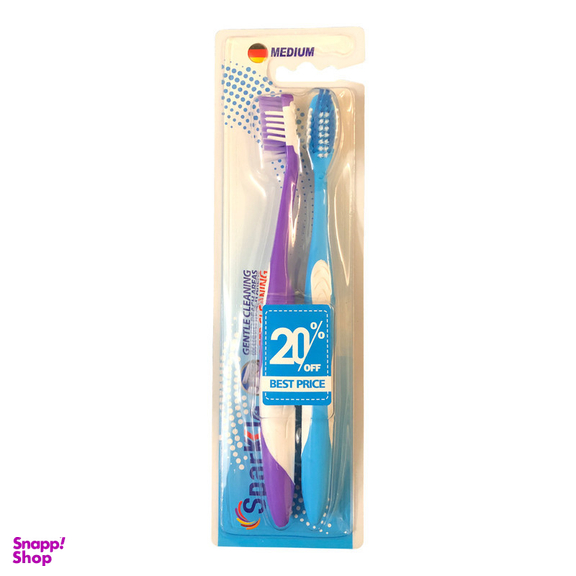 مسواک اسپارکل مدل toy S9 با برس متوسط مجموعه 3 عددی