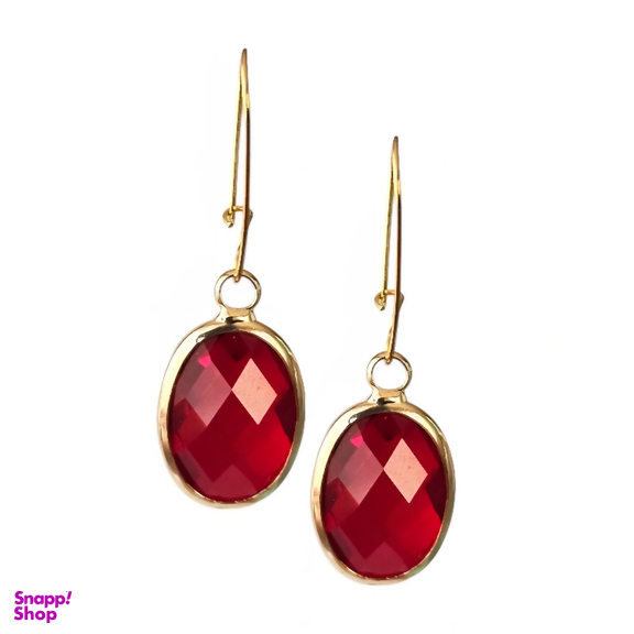 گوشواره طلا 18 عیار زنانه مدل روبی هارت