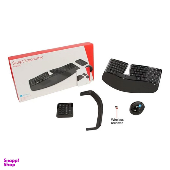 کیبورد و ماوس ارگونومیک مایکروسافت (Microsoft) مدل Sculpt Ergonomic Desktop