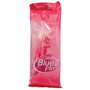 خود تراش زنانه ژیلت مدل Blue II Plus بسته 5 عددی