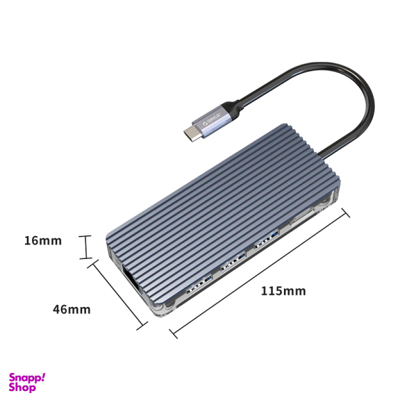 هاب 6 پورت USB-C اوریکو مدل WB-6RJ