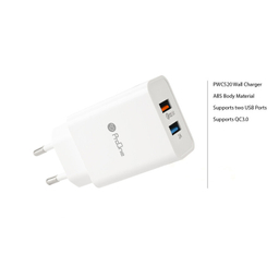 شارژر دیواری 18 وات پرووان مدل PWC520 به همراه کابل تبدیل USB-C