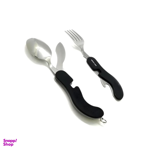 مجموعه قاشق و چنگال و چاقو سفری گرین لاین مدل Cutlery Set